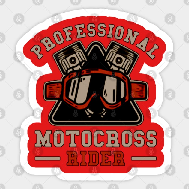 Motorcrosbrown Sticker by CrosstyleArt